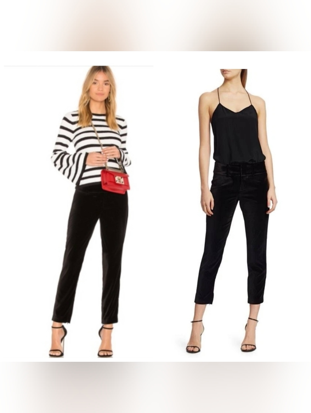 Alice + Olivia stacey slim velvet ankle pants - Picture 4 of 14
